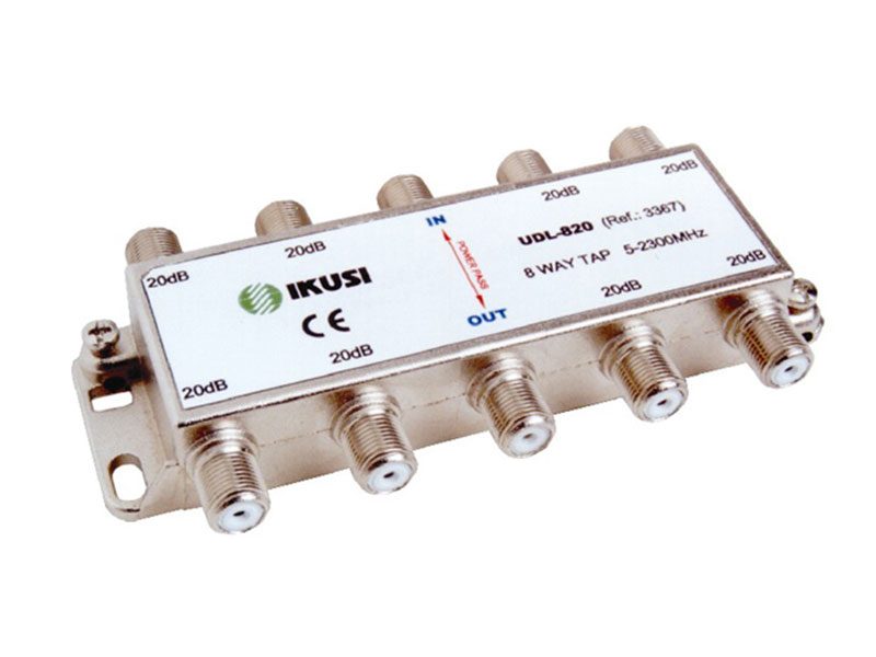 8 Way MATV Indoor Tap 5-2400MHz (Various dB)