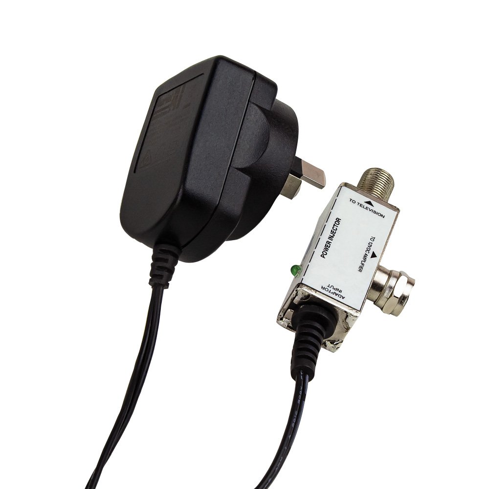 Aerial Industries PS12DCF 12VDC 250mA Power Supply with F Type Injector