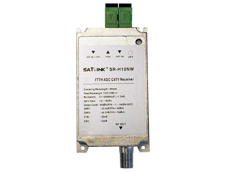 Satlink SR-H10NW Fibre to RF Receiver with AGC