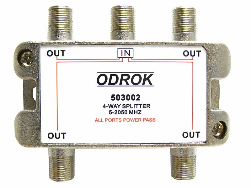 Odrok 4 Way Satellite Splitter