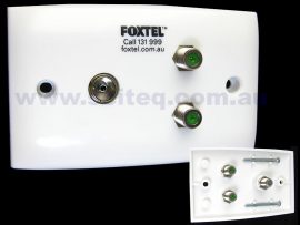 Foxtel Triple Wallplate
